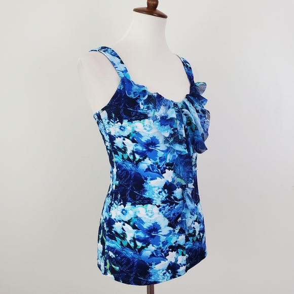 WHBM Floral Ruffle Front Cami - Picture 7 of 13